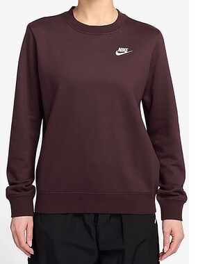 Nike Sportswear Club Fleece Crewneck sweatshirt Burgundy Size M